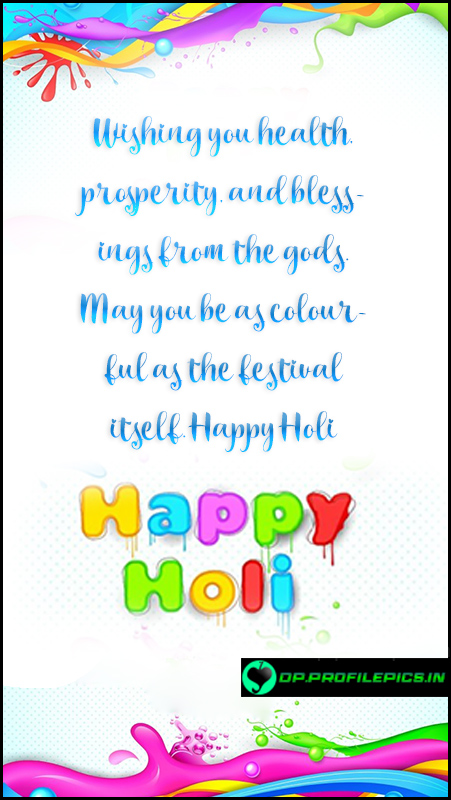 happy holi status in english
