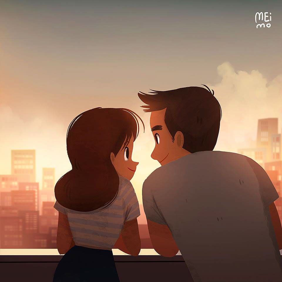 couple cartoon pictures for profile