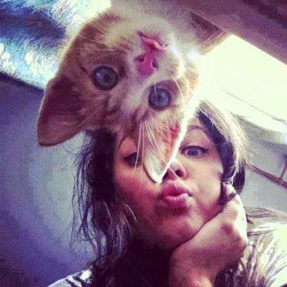 girl with cat profile pictures for facebook whatsapp