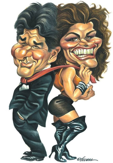 caricature of famous people