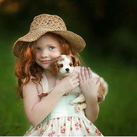 children with their pets